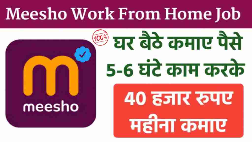 Meesho Work From Home Job