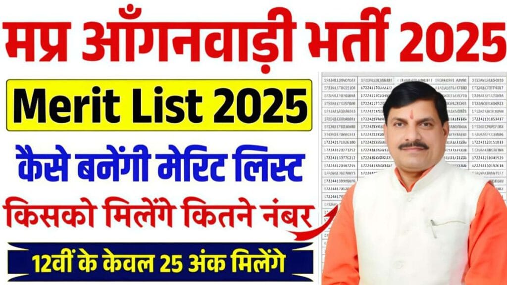 MP Anganwadi Merit List Kaise Banegi